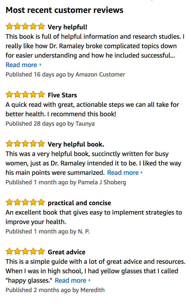 screenshot of Perpetual Energy reviews on Amazon