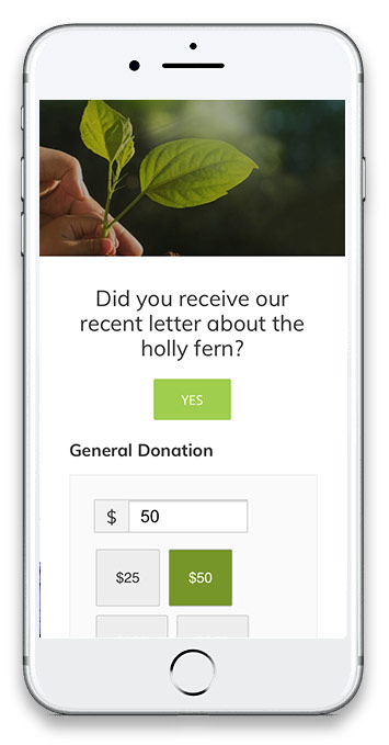 screenshot of Center for Plant Conservation mobile site